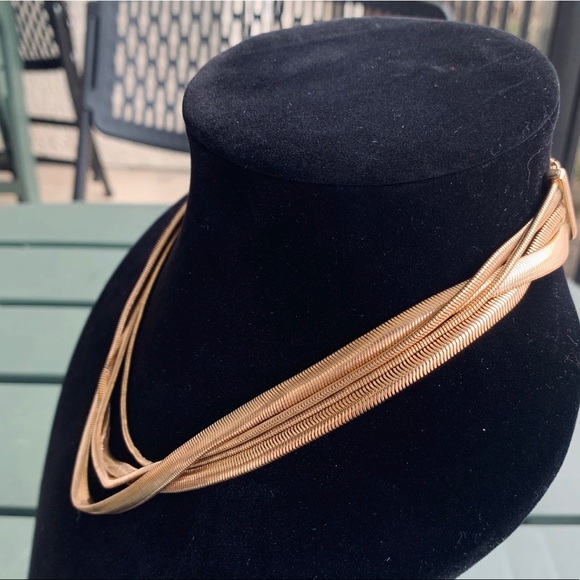 (NEW!) Gold Strand Layered Necklace - Picture 2 of 6